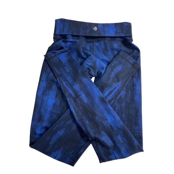 Lululemon Wunder Under Pant Full-On Luon Nightsky Harbor Blue Black Size 2 or 4 - Picture 9 of 9